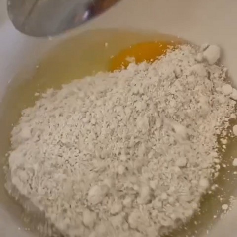 Uovo farina d'avena